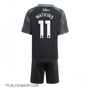 Aston Villa Ollie Watkins #11 Seconda Maglia Bambino 2025-26 Manica Corta (+ Pantaloni corti)